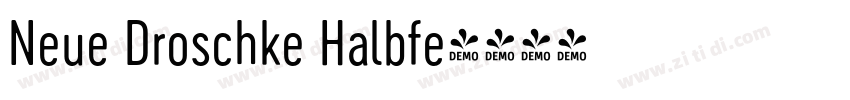 Neue Droschke Halbfe字体转换